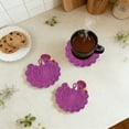 thumbnail image 5 of Japceit Hand Crocheted Tea Coaster Set, Chick Themed Drink Coaster for Table Protection, Handmade Gift for Tea Lover, Kitchen, Home Decor, Unique Accessory, 5 of 5