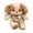 B, variant on 11.81 Inch Fluffy Brown Patch Floppy Ear Puppy Stuffed Animal, Soft Plush Dog Companion Toy for Home Decor & Gift Giving
