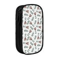thumbnail image 1 of XMXY Nature Flower Spring Pencil Case Cute Aesthetic, Portable Pencil Bags with Compartments Zipper Black, 1 of 7