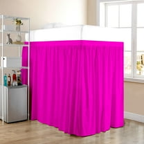 Dorm Room Bed Skirt - Extended Dorm Bed Skirt Long Bed Skirt 100% Egyptian Cotton 600-Thread-Count College Dorm Bed Skirt - Hot Pink, Twin XL/30" Drop