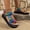 Black Clover, variant on Women’s Platform Fabric Sandals Ethnic Style Colorblock Hook and Loop Beach Shoes