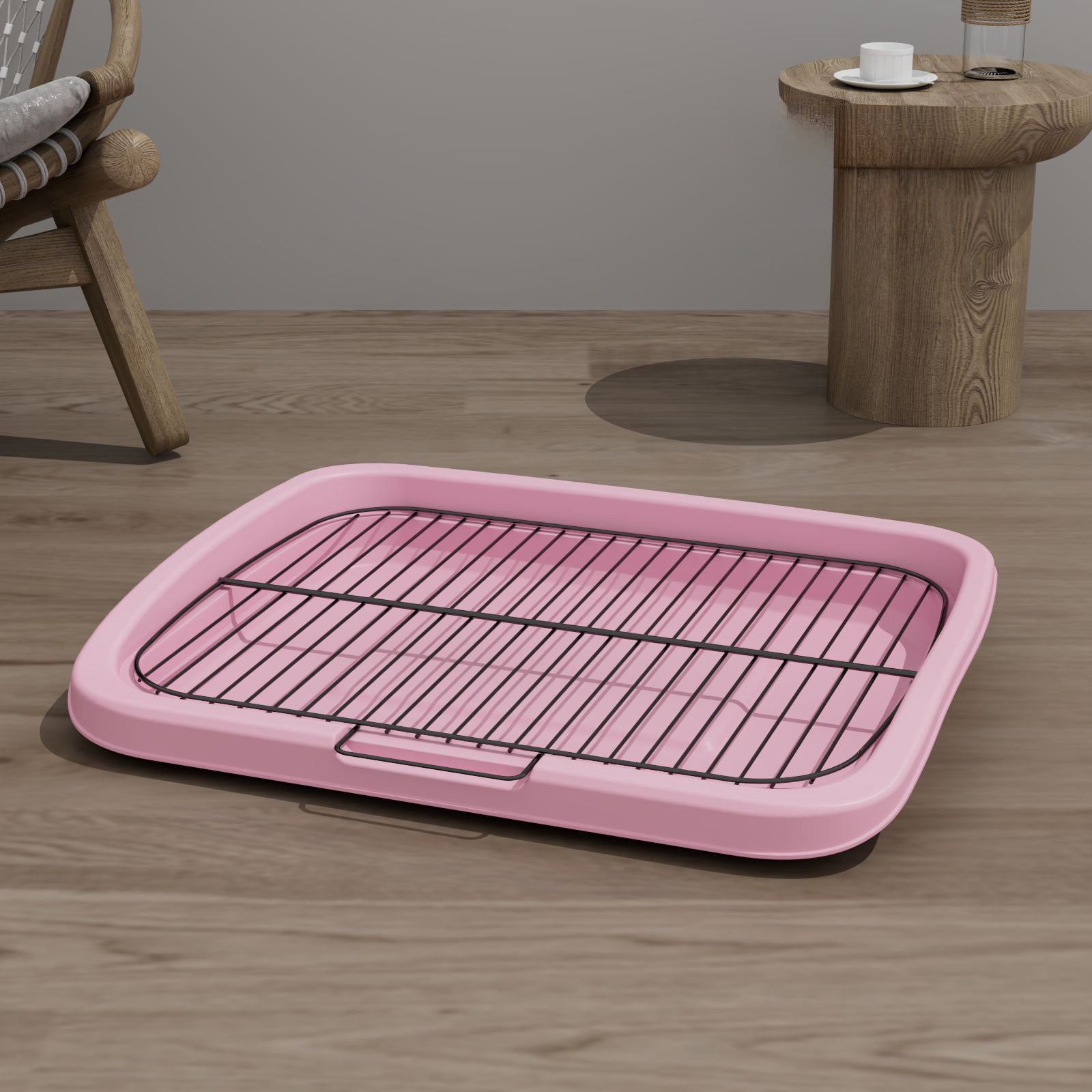 Dog Potty Tray Flat Bottom Pet Toilet Detachable Washable Urine Pad Easy Clean Non Slip Indoor Outdoor Puppy Training Pad Litter Box