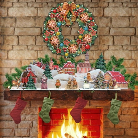 Old World Christmas Village D�corative Set of 19 by G. DeBrekht | Christmas D�cor - 852710-S19