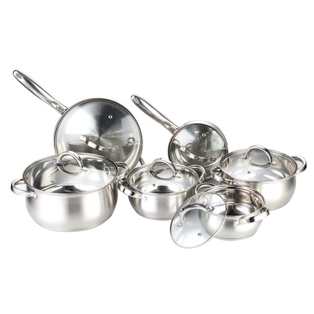 Juego de Cocina Heim Concept W-001 de 12 Piezas en Acero Inoxidable