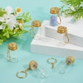 thumbnail image 3 of 1 Box 10Pcs Glass Bottle Keychains Mini Bottles Keychain Bulk Wishing Empty Jars with Cork Lids and Golden Iron Clasps Alloy Key Ring Chains, 3 of 7