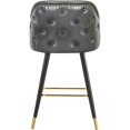 thumbnail image 2 of Meridian Furniture  bosa Soft Gray Vegan Leather Counter Stool (Set of 2), 2 of 8