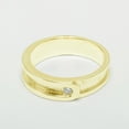 thumbnail image 2 of LBG British Made 10k Yellow Gold Natural Diamond Mens Band Ring - 25 size options - Size 10.25, 2 of 6