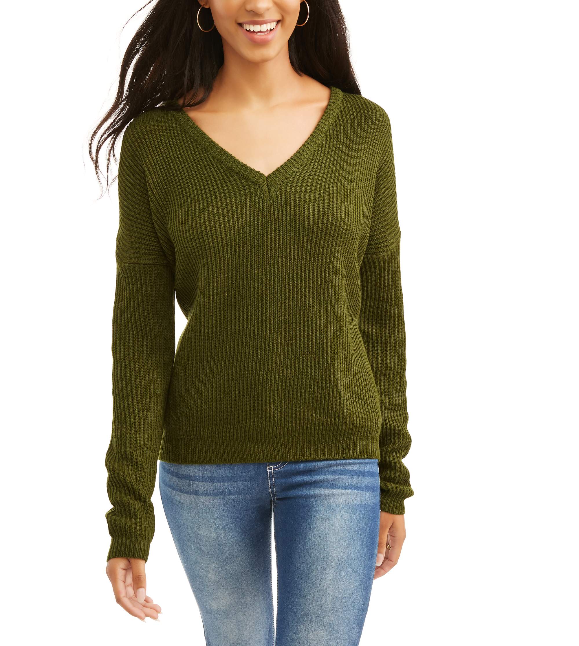 Thyme & Honey Women's Easy Vneck Sweate
