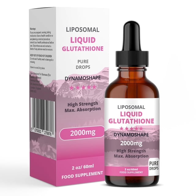 Suplemento de glutatión liposomal de 2000 mg con vitamina C, paquete de 1