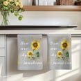 thumbnail image 7 of Sunflower Kitchen Towels Set of 2, Vintage Botanical Absorbent Dish Towels for Kitchen, Microfiber Hand Towel, Quick Drying Tea Towel for Cleaning Decorative Dishcloths Farmhouse Floral Grey, 7 of 7