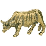 Brass Vintage Bull Ornament Sculpture Copper Micro Ornament Desk Ornament Bull Ornament