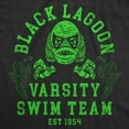 thumbnail image 2 of Mens Funny T Shirts Black Lagoon Varsity Swim Team Sarcastic Halloween Graphic Tee for Men Graphic Tees, 2 of 9