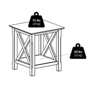 Winsome Wood Xola X Panel End Table, Cappuccino