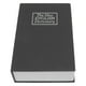 thumbnail image 4 of Caja fuerte de simulación de libro, caja fuerte portátil para guardar dinero con llave de bloqueo para regalo de cumpleaños, color negro, 4 of 14
