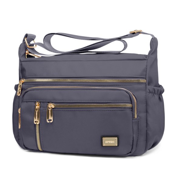 Bandolera NPBAG para mujer, bandolera de nailon, color gris
