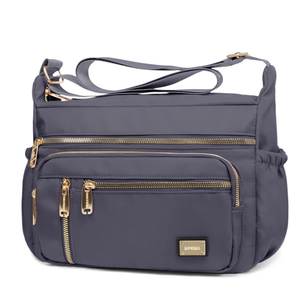 Bandolera NPBAG para mujer, bandolera de nailon, color gris