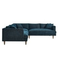 thumbnail image 2 of Modway Zoya Down Filled Overstuffed 3 Piece Sectional Sofa in Heathered Weave Azure, 2 of 6
