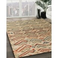 thumbnail image 3 of Ahgly Company Machine Washable Indoor Rectangle Abstract Brown Sugar Brown Area Rugs, 8' x 12', 3 of 7