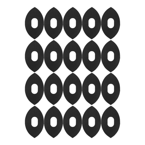 20 cintas deportivas transpirables, impermeables, precortadas, para kinesiología, soporte muscular negro