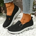 thumbnail image 2 of Leozcaa Women's Mesh Flats Shoes Breathable Slip on Shoes Casual Buckle Flats Comfortable Walking Shoes, 2 of 7