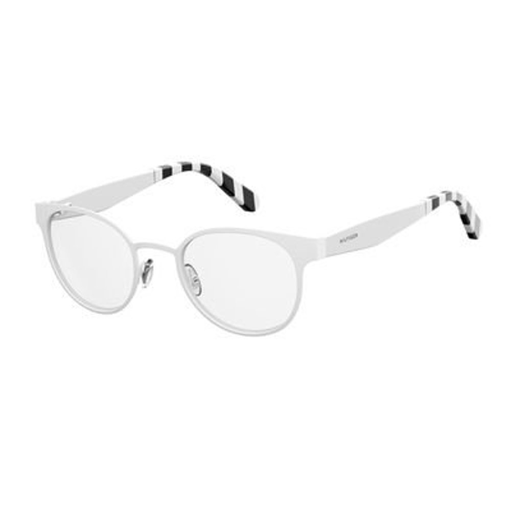 Tommy Hilfiger Metal Rectangular Eyeglasses 49 0TFE White Beige