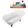 thumbnail image 4 of 60" Streamline N920ORB-GLD Clawfoot Tub and Tray With External Drain, 4 of 7