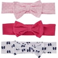 thumbnail image 2 of Hudson Baby Infant Girl Cotton Headband and Scratch Mitten 6pc Set, Bows, 0-6 Months, 2 of 6