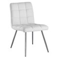thumbnail image 1 of Two 31.5" Leather Look, Foam, Polyurethane, and Chrome Metal Dining Chairs, 1 of 1