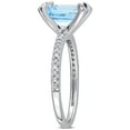 thumbnail image 3 of Everly Women's Topaz 10K White Gold Engagement Ring, 3 of 7