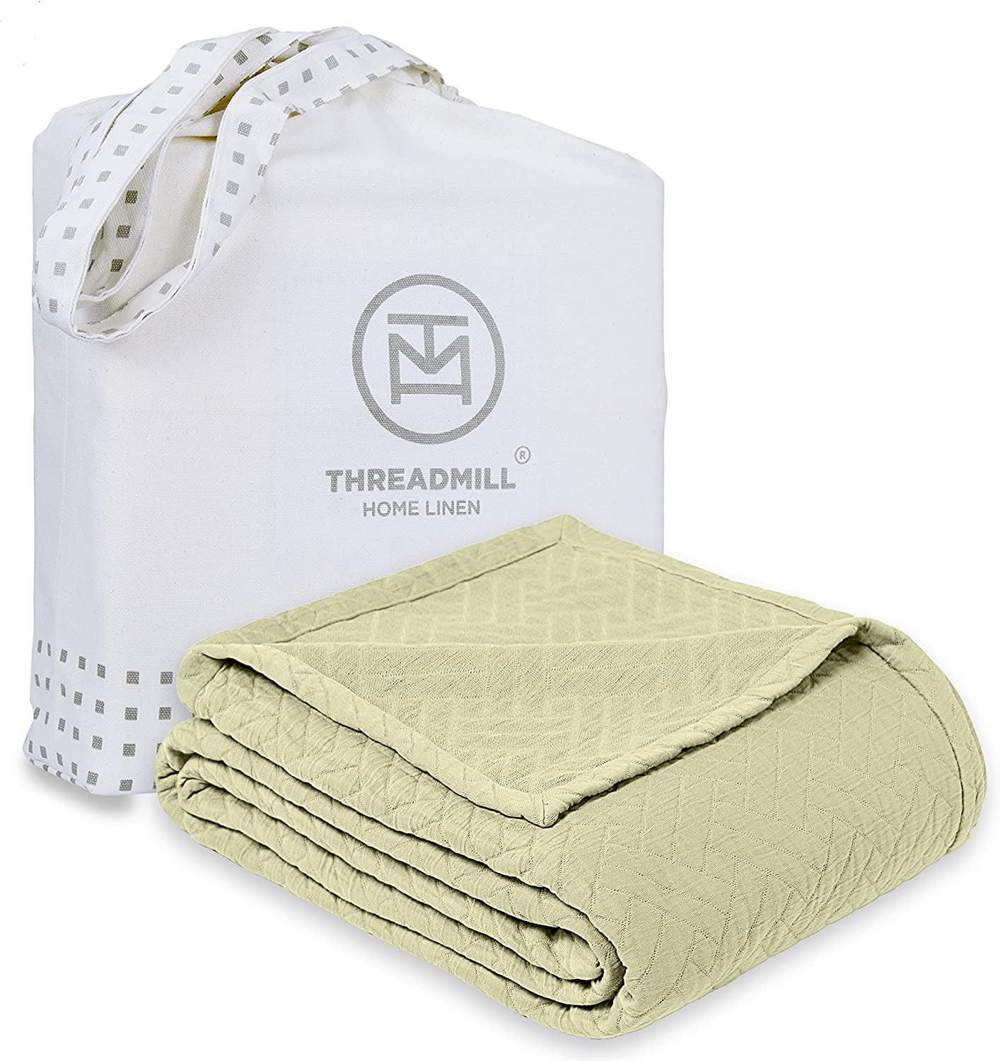 Threadmill Luxury Cotton Blankets for Twin Size bed AllSeason 100
