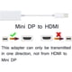 thumbnail image 5 of Adaptador Mini DisplayPort a HDMI, convertidor Thunderbolt a HDMI para MacBook Air/Pro, Microsoft Surface Pro/Dock, monitor, proyector y más (1 paquete, blanco) PAGNE, 5 of 5