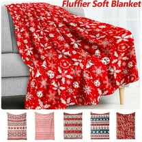 Dmlowu Christmas Blanket - Warm Flannel Throw Blanket for Couch Sofa Bedroom, Fluffier Soft Christmas Throw Blanket for Holiday Party Christmas Decorations, 28x39 inch