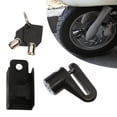 thumbnail image 1 of Motorcycle Disc Brake Lock, Heavy Duty Echanical Lock Cylinder Wheel Black, 1 of 10