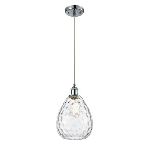 Innovations 516-1P-PC-G372 Large Waverly 1 Light Mini Pendant part of the Ballston Collection, Polished Chrome