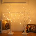 thumbnail image 1 of 2pcs White Birch Tree Lighted Warm White LED Artificial Branch Tabletop Fairy Tree Light for Home Party Festival Wedding, 1 of 5