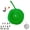 Green-c, variant on Pre-Assembled Puffy Fabric Silent Wall Clock, DIY Hanging Decor Clock | DIY Iron-On Number Embroidery Patches Cute Round Hanging Decor Clock for Apartment Bedroom Home
