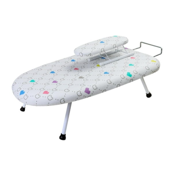 Tabla de planchar plegable Tabla de planchar de escritorio Percha para ropa que ahorra espacio Tabla de planchar para lavandería Dormitorio Mangas estilo E