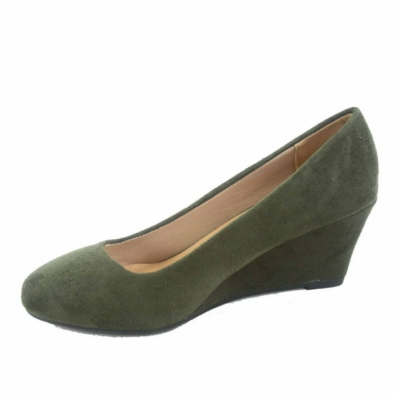 low wedge heel shoes