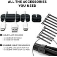 thumbnail image 4 of Juego de 3 unidades PAMO de gestión de cables para colocar debajo del escritorio con bridas, 4 of 7