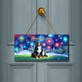 thumbnail image 2 of Happy New Year Bernese Mountain Dog Family Cheer Winter Midnight Firework Landscape Wood Sign Berner Lover Gifts Hanging Wall Home Decor - 02025, 2 of 5