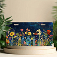 thumbnail image 6 of 1 Pcs 2D Flat License Plate Covers & Frames, Flowers in Bottles Against For Decorative Front, Waterproof For Decoration Aluminum License Plate Covers & Frames Cover For Men Women, 12" X 6", 6 of 7