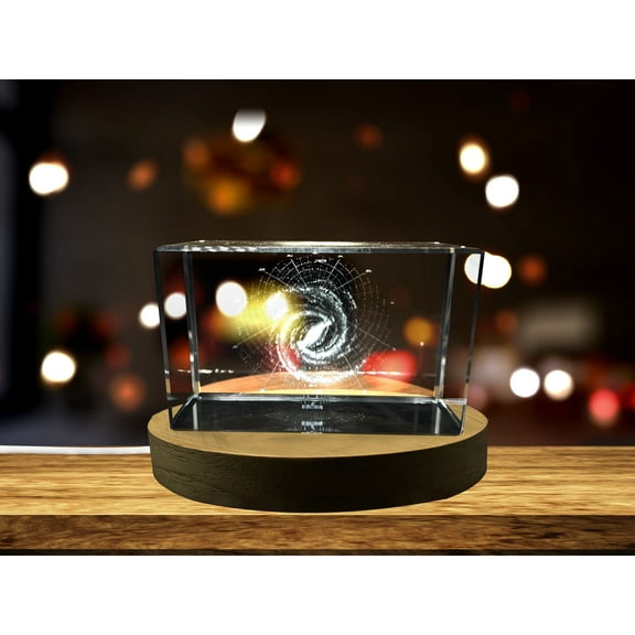 The Milky Way Galaxy| 3D Engraved Crystal Keepsake | Gift/Decor| Collectible | Souvenir | personalized 3D crystal photo gift |Customized 3d photo Engraved Crystal | Home decor