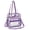 Purple, variant on Multi-Pocket Clear Bag, Transparent Shoulder Bag for School Concert Sports Event Travel