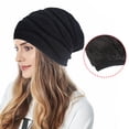 thumbnail image 4 of Gorro De Punto Beanie Cap Slouch Hat Otoño Invierno Soft Fleece Forrado Warm Hat Para Hombres Mujeres Eigraketly AP008079-01, 4 of 6