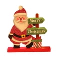 thumbnail image 2 of shamjina Wooden Christmas Decorations Collectible Decorative Table Christmas Ornament Santa Claus, 2 of 8