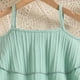 thumbnail image 5 of Odeerbi 3-10 Años Niñas Trajes de Verano Volantes Camisola Tops Pantalones de Pierna Ancha Conjunto de Dos Piezas Sin Mangas Volantes Tirantes Top Pantalones Conjunto, 5 of 9