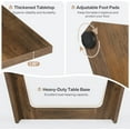 thumbnail image 3 of Tribesigns 70.87-Inch Rectangular Dining Table in Farmhouse Style, Solid Wood, Seats 6-8, Brown, 3 of 7