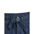 thumbnail image 4 of DYMADE Womens High Waist Denim Jeans Bell Bottom Flare Pants Full Length Trousers, 4 of 6