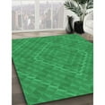 thumbnail image 2 of Ahgly Company Indoor Square Patterned Neon Green Area Rugs, 7' Square, 2 of 6