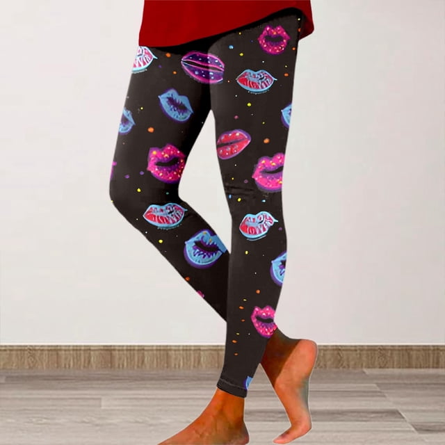 WILLBEST Leggings Elásticos Estampados de Moda para Mujer, Mallas de Yoga para Fitness, Ropa Informal, Pantalones de Entrenamiento Cómodos, Ropa Deportiva de Cintura Alta Y Suave, 3268 Extra Grande